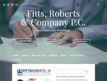 Tablet Screenshot of fittsroberts.com
